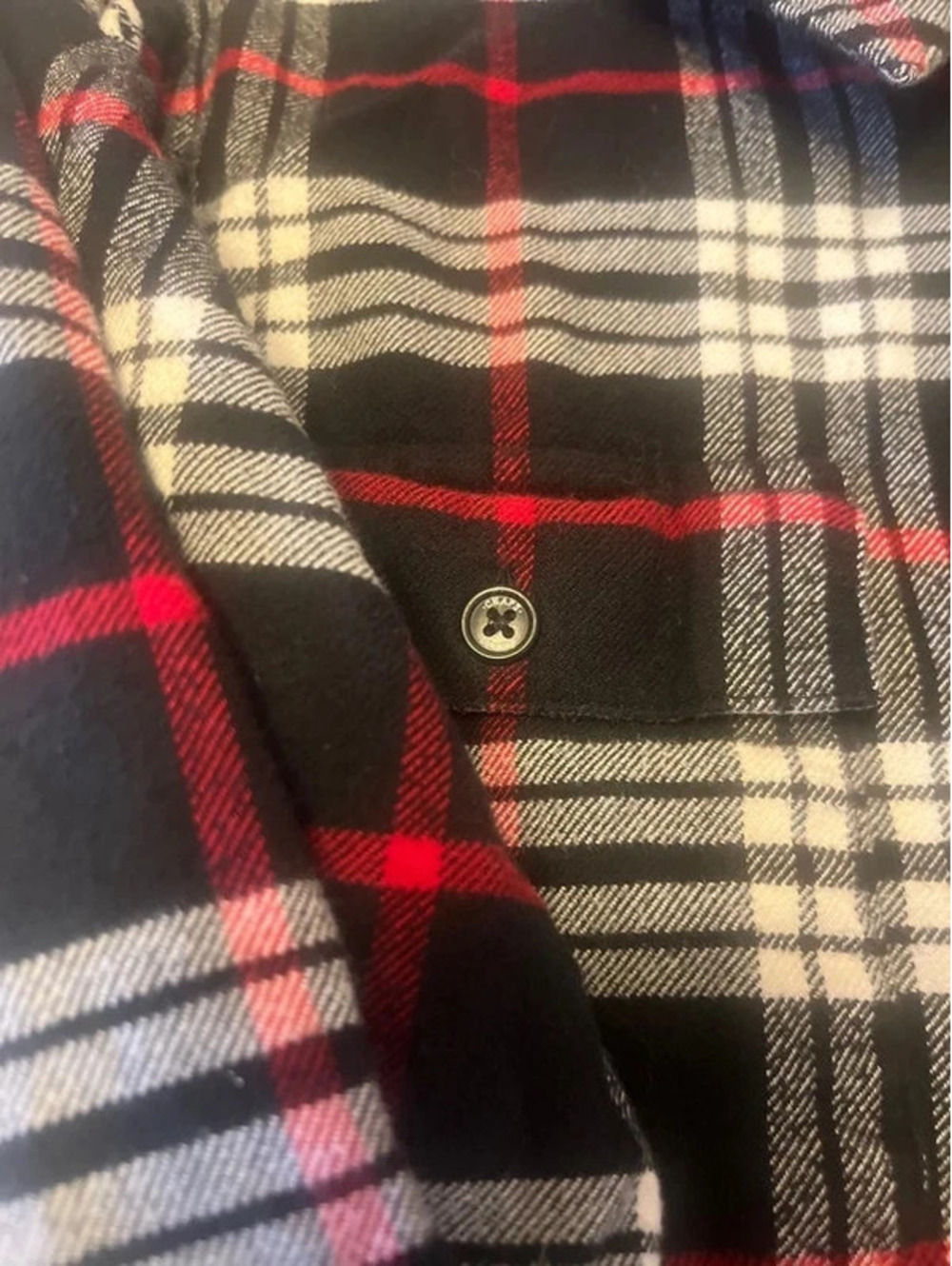 Two piece flannel set champs removable hood 2 long sleeve shirts - Picture 4 of 11